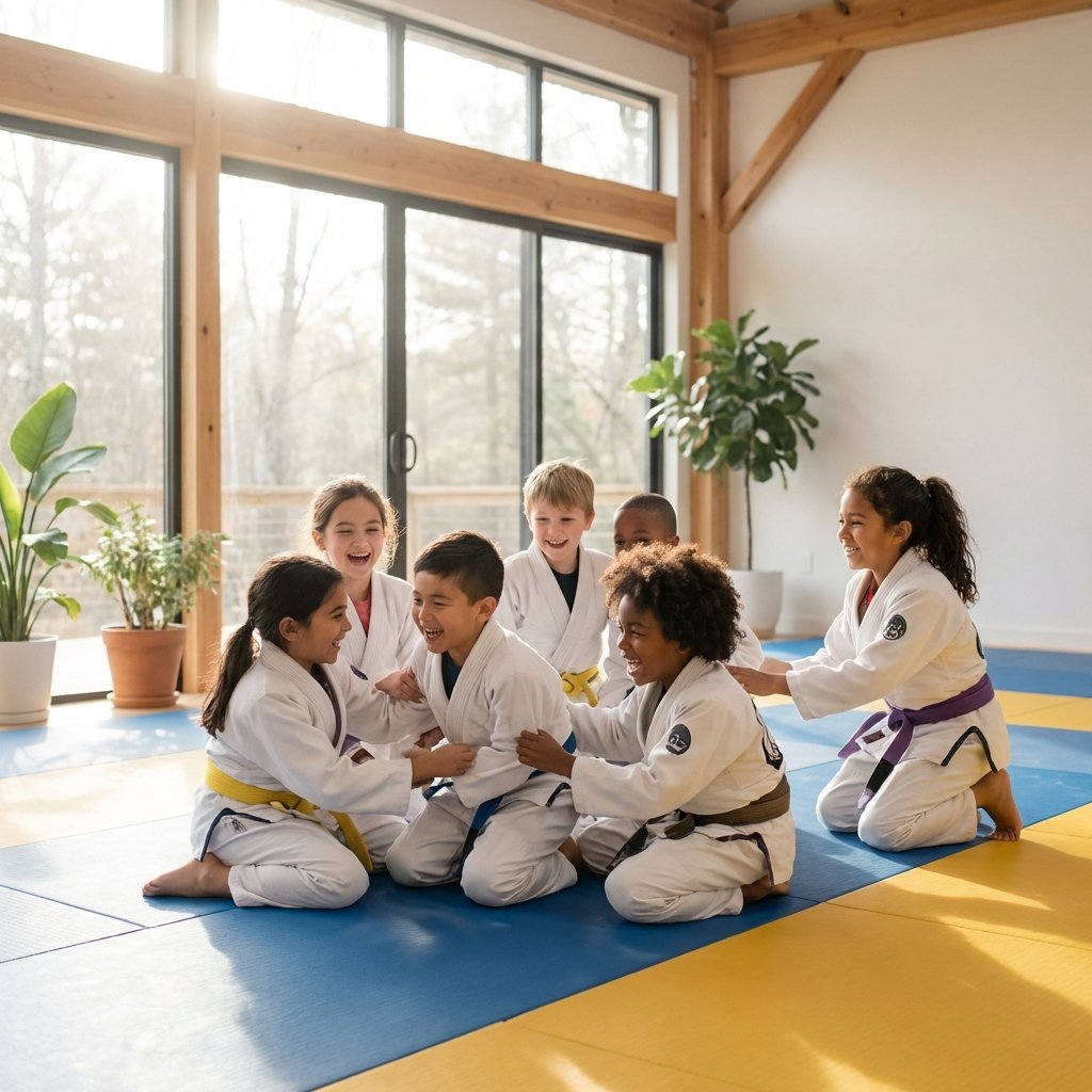 Crianças Jiu-Jitsu Felizes